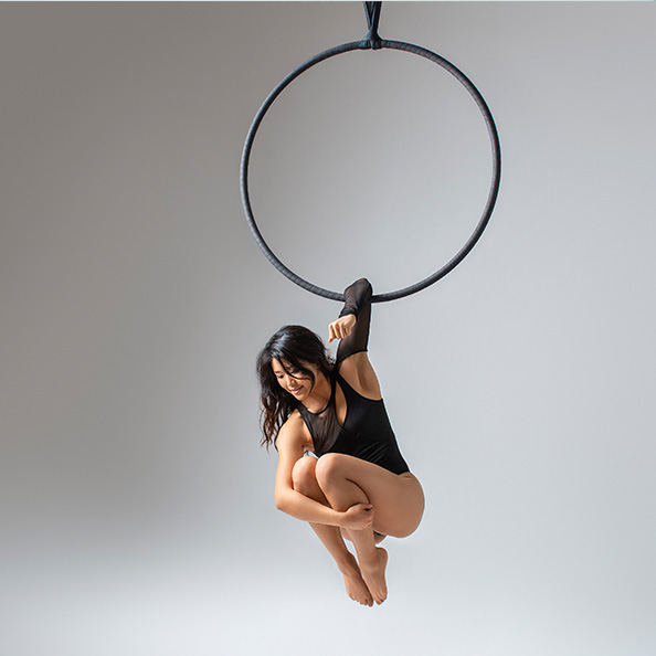 Yi Ting Liong, aerial hoop teacher at London Dance Academy